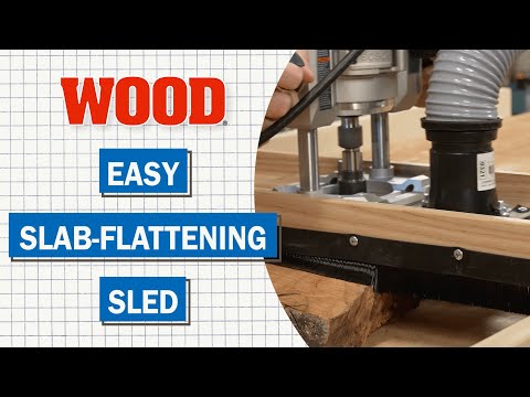 Shop-made Natural-edge Slab-flattening Sled | WOOD Magazine