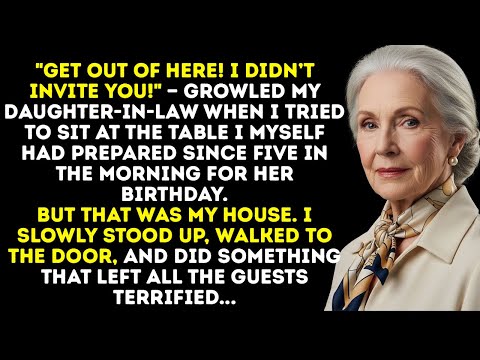 “I Didn’t Invite You,” My Daughter-In-Law Said Calmly—In The House I Built, At The Table I Bought