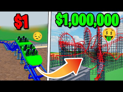 $1 VS $1,000,000 Roller Coaster in Roblox