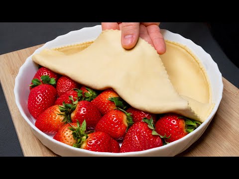 Do you have puff pastry and strawberries? Prepare this dessert in 10 minutes!