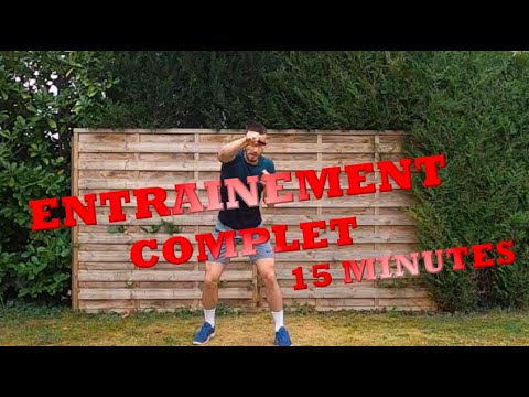 ENTRAINEMENT COMPLET À LA MAISON (15MN)  POUR PERDRE DU GRAS ET SE RENFORCER