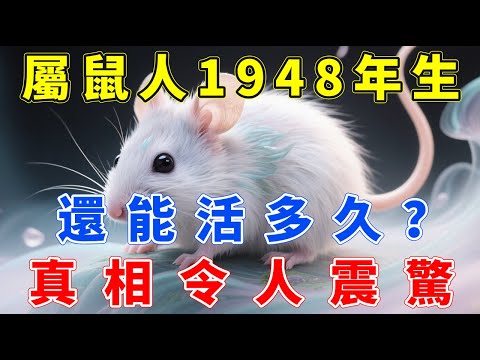 屬鼠人，1948年戊子年生，還能活多久？真相令人唏噓，很多人看完都沉默了！#生肖指南 #生肖鼠 #屬鼠 #生肖鼠運勢 #生肖鼠運程