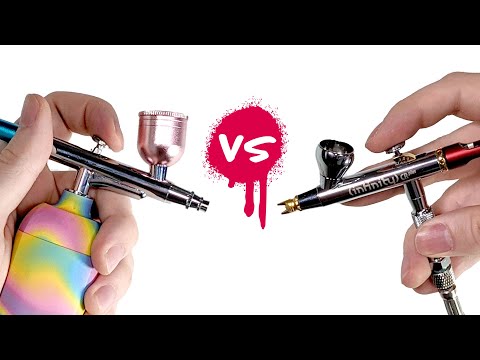 "Not Crap" Airbrush Vs. $1,000 Professional Airbrush...