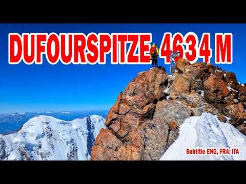 HÖCHSTER GIPFEL DER SCHWEIZ - Dufourspitze 4634 m Überschreitung #hochtour #wallis