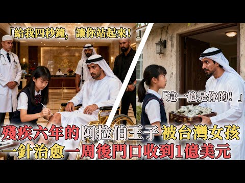 「給我四秒鐘，讓你站起來！」殘疾六年的阿拉伯王子被台灣女孩一針紮下去後，奇蹟站立，一周後門口收到1億美元！#故事頻道 #故事 #故事分享 #心靈暖流 #情感