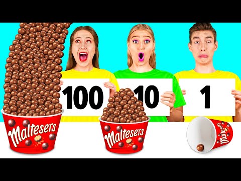 100 Layers of Food Challenge | Fantastic Food Hacks by RaPaPa Challenge