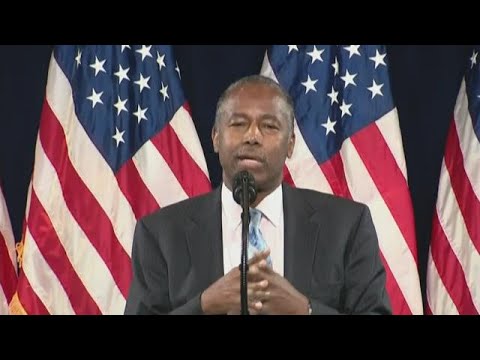 Ben Carson introduces President Trump at 'Black Voices for Trump' rally in Atlanta