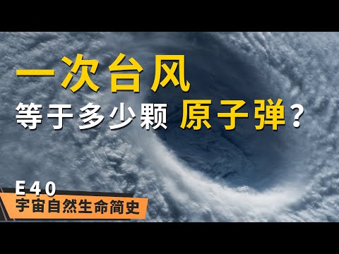 能量爆表 丨 《宇宙自然生命简史》第四十集：一次台风 = N 颗原子弹，这是真的吗？