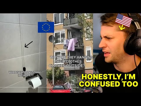 American reacts to Confused Americans in Europe TikToks