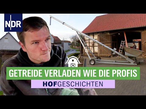 Getreide verladen unter erschwerten Bedingungen im Harzer Vorland | Hofgeschichten (360) | NDR