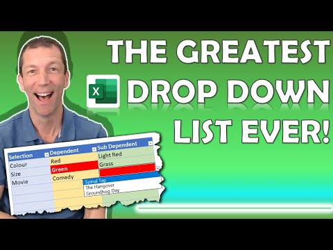 The 2nd EASIEST Excel multiple level drop down list. Newer even easier video is available in link 🔔