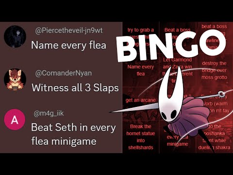 Silksong Bingo With Viewer Goals