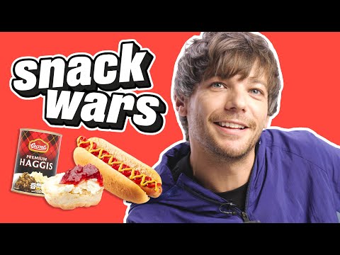 Louis Tomlinson Has A Hilarious Reaction To British & American Snacks | Snack Wars