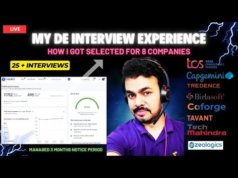 How I got selected for 8 Companies | Watch My Data Engineering Interview Experiences | Q&A Discussed