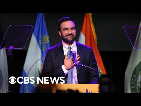 Watch: Zohran Mamdani gives victory speech after projected New York City mayoral win