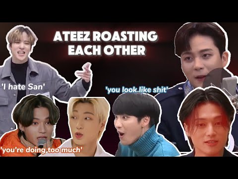 ATEEZ roasting each other for no reason