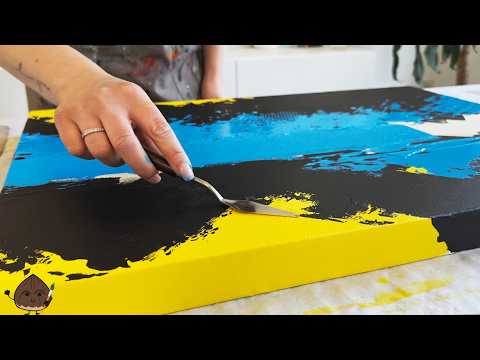 Kraftvolle Kontraste: Wenn leuchtendes Gelb und Königsblau auf edles Schwarz treffen