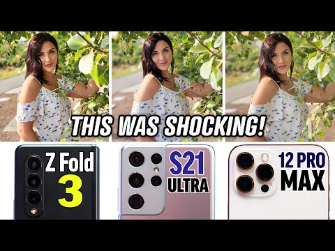 Unbiased Z Fold 3 vs S21 Ultra vs 12 Pro Max Camera TEST