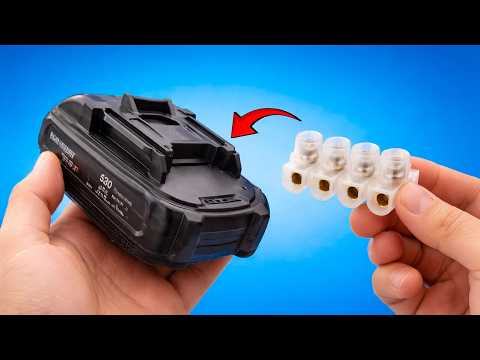 🔋Never Buy Drill Batteries Again! Use Terminal Block and Watch What Happens!😱