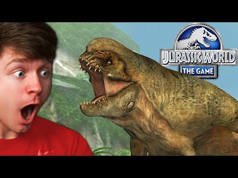 Fighting DISTORTUS REX in JURASSIC WORLD THE GAME!