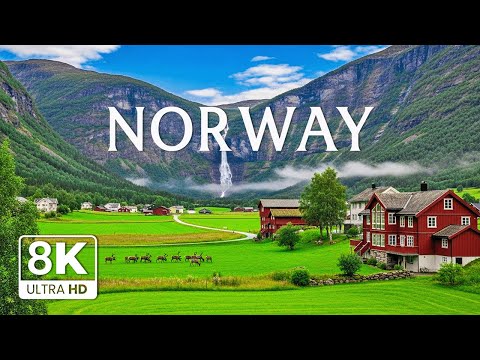 Norway 8K | Discover Iconic Fjords, Crystal Lakes & Serene Nordic Villages