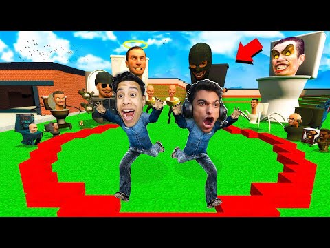 أخر شخص يخرج من الدائرة يربح 10,000$ ضد جيش حمام شتبي دوم دوم يس يس مع عبده ماندو..!⭕🤯