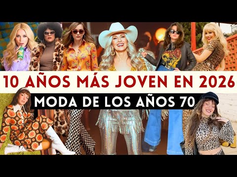🔴¡10 ANÕS MÁS JOVEN CON TENDENCIAS DE LOS AÑOS 70! ¡LOS 70 REGRESARON PARA 2026! | Mia Moda