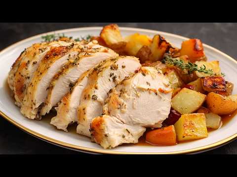 A delicious baked chicken recipe for Christmas! Better than turkey! The juiciest chicken!