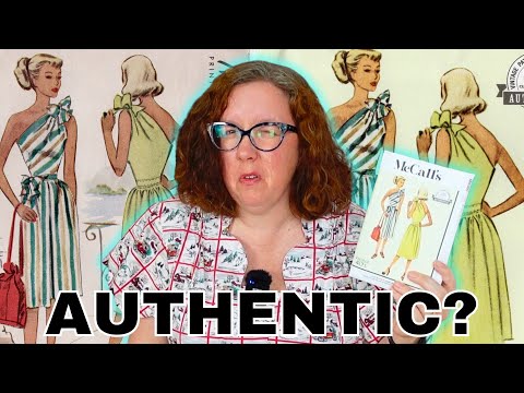 Vintage vs Reproduction: I made the REPRO dress || McCalls M8380