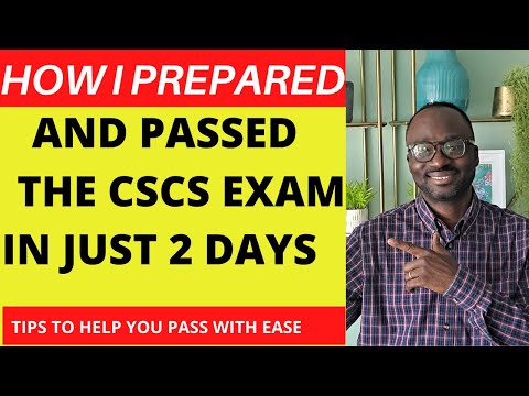 How I Prepared & Passed The CSCS Exam In Just 2 Days (2025).