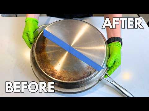 The Best Way To Clean Stainless Steel Pans!