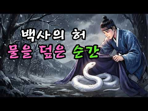 눈보라 속 허물 벗는 백사를 옷으로 덮어주자... 그날 밤, 소복 입은 여인이 찾아와 평생 모시겠다고 하다 | 야담 | 민담  |  조선시대