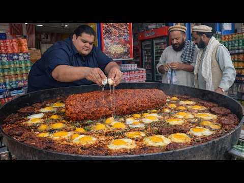 Afghanistan famous Chapli kabab | Eggs Kabab | Olive Kabab | Street food