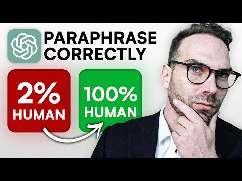 Don't Use Al to Paraphrase Until You Watch This