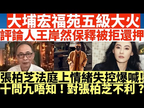 大埔宏福苑五級大火|評論人王岸然保釋被拒還押|張柏芝法庭上情緒失控爆喊!|十問九唔知!情況對張柏芝不利?|井仔點睇 |縱火| #王岸然被捕 #王岸然 #國安拘捕王岸然 #國安王岸然 #王岸然國安