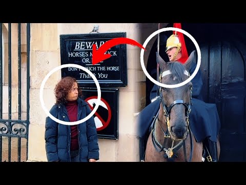 BIG MISTAKE! KING’S GUARD SHOUTS AT ENTITLED IDIOT❌😡