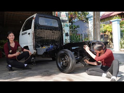 Girls Challenge: Restore the chassis and fuel system of a Suzuki truck (500kg) to its original state