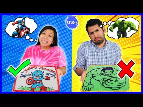 Avengers Superhero Cake DIY Challenge! Learn how to make Disney Cake Art!!!