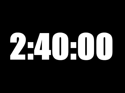 2 HOUR 40 MINUTE TIMER • 160 MINUTE COUNTDOWN TIMER ⏰ LOUD ALARM ⏰