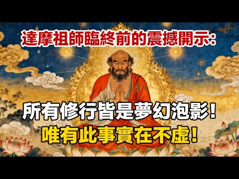 達摩祖師臨終前的震撼開示：所有修行皆是夢幻泡影，唯有此事實在不虛#佛教 #佛法 #佛教玄學 #佛教智慧 #佛學知識 #佛學智慧 #修心修行 #佛教文化 #禪悟人生 #傳統文化