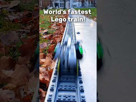 World's fastest LEGO Train! #lego #engineering #asmr #tech #fast #3dprinting