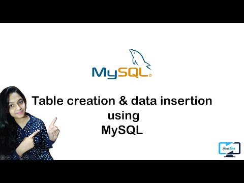How to Create Database,Table and Insert value using MySQL