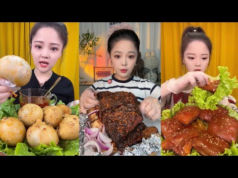 ASMR MUKBANG | SPICY BRAISED PORK BELLY | EATING SHOW |CHINESE MUKBANG |食べ |吃播  #咀嚼音 #429