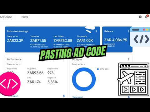 Where and How to paste the ad code - Google AdSense | South Africa
