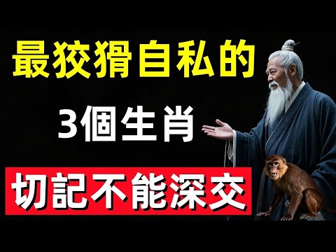 千萬別深交！這三個生肖最會算計人，一不小心就被坑慘！#修行思維 #修行 #福報 #禪 #道德經 #覺醒 #開悟 #禅修