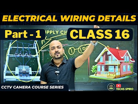 Part 1⚡Electrical Wiring Details🔥CCTV Class 16