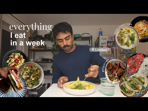What I eat in a week living alone |  simple home cooked meals | My first YouTube video