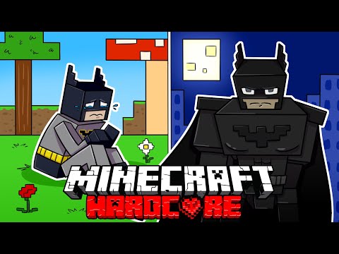 I Survived 100 DAYS as BATMAN in HARDCORE Minecraft!