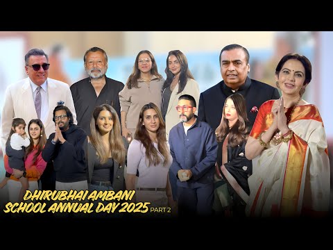 Dhirubhai Ambani School Annual Day 2025| Aishwarya, Abhishek, Ritesh, Genelia, Boman & Pankaj Kapoor