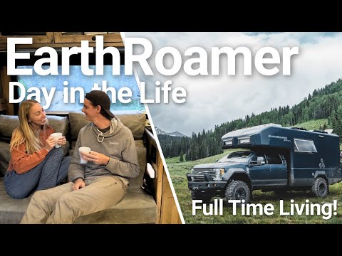 Day in the Life Full-Time in Our EarthRoamer | Laundry, Work & Wildflower Walks